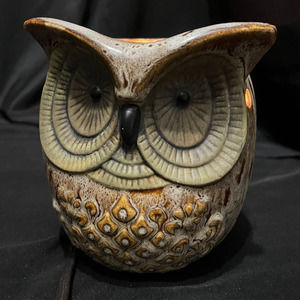 MCM Ceramic  Owl Lamp